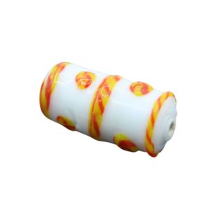 Patterned Barrel – 23mm – White - I