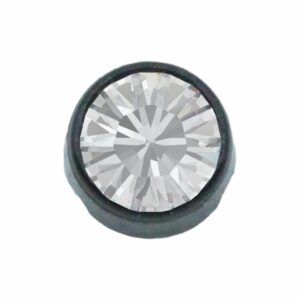 Swarovski Chaton – Round – 4.5mm – Black / Crystal