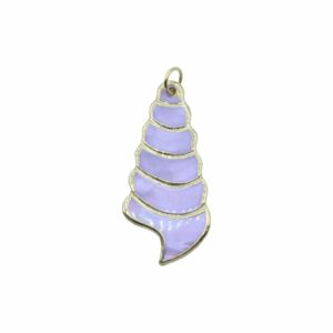 Shell Pendant – 45mm - Purple