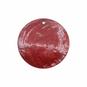 Wafer Shell Pendant – 35mm – Red Magma