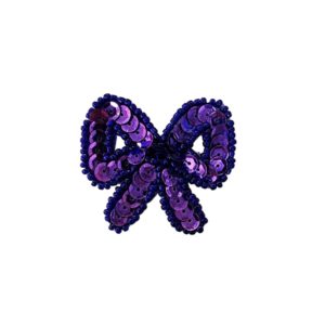 Bow - 4 x 4.5cm - Purple