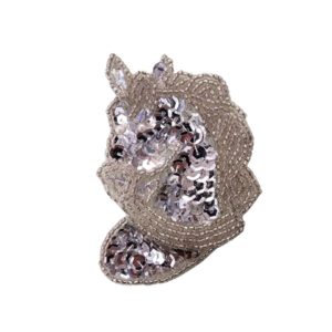 Horse Head - 7.5 x 5.5mm - Silver