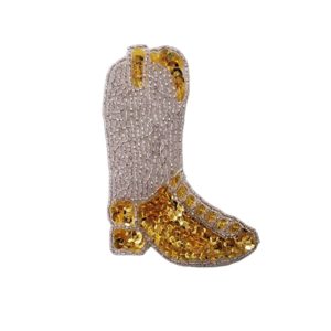 Cowboy Boot - 9.5 x 6.5mm - Gold