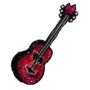 Guitar - 16.5 x 6mm - Pink