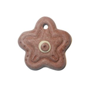 Pottery Pendant - Star - 38mm