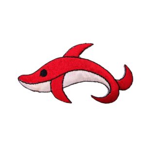 Shark - 75 x 40mm - Red