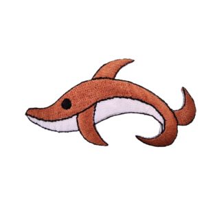 Shark - 75 x 40mm - Brown