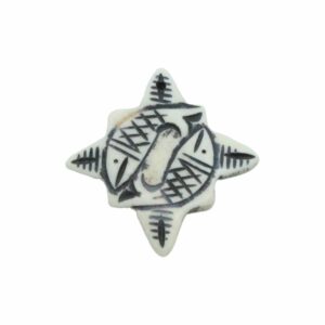Bone Pendant - 2 Fish - 24mm