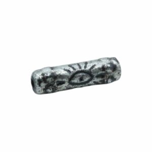 Tube Bead - 26 x 7mm - Antique Silver