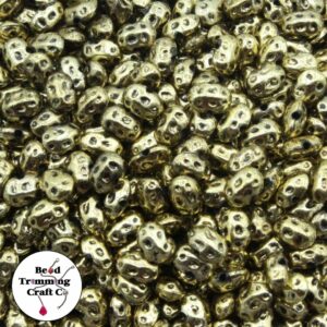 Oval Bead – Potato Shape - 8mm - Antique Gold