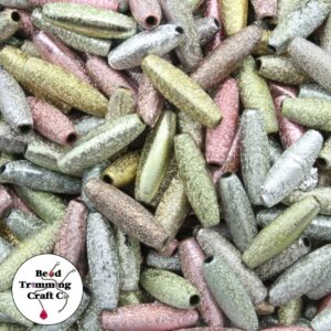 Tinsel Oval Bead – 19mm – Mix Colour