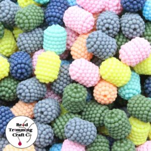 Oval Bead - Bubble - 12 x 9mm - Pastel Mix