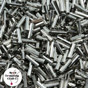 Hexagonal Tube Bead - 11mm - Antique Silver - Price per gram