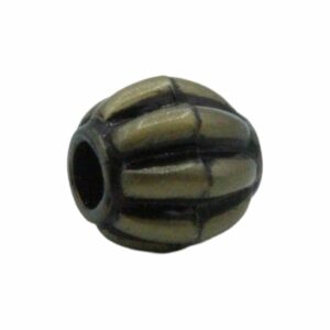 Oval Bead – Pumpkin - 9mm – Bronze