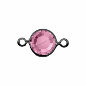 Swarovski Channel – Round – SS24 – 2 Loop – Gun Metal / Rose