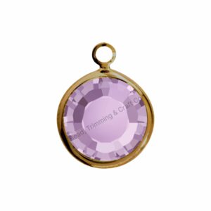 Swarovski Channel - Round - SS39 - 1 Loop - Raw / Light Amethyst