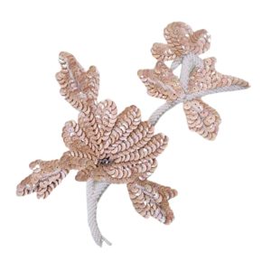 Flower / Leaves - 205 x 160mm - Cream AB