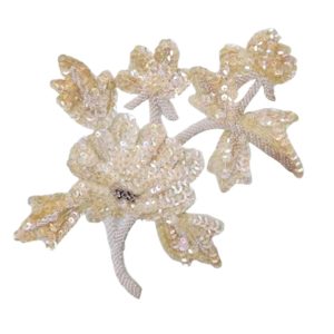 Flower / Leaves - 205 x 160mm - Yellow TP AB