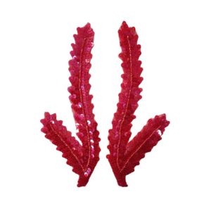 Feather Pairs - 190 x 70mm - Lt Red - Price per pair