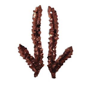 Feather Pairs - 190 x 70mm - Bronze - Price per pair