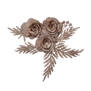 Floral Bunch - 170 x 150mm - Light Gold