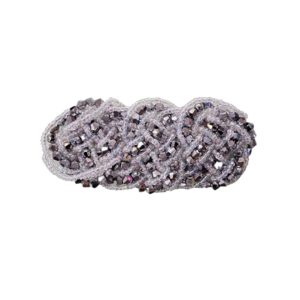85 x 38mm Beaded Weave - Silver