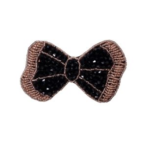 Bow - 108 x 63mm - Black / Gold