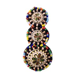 Seed Bead Motif - 100 x 45mm