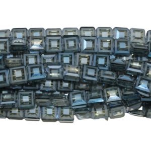 14mm Flat Square / Textured - Montana - 30cm Strand