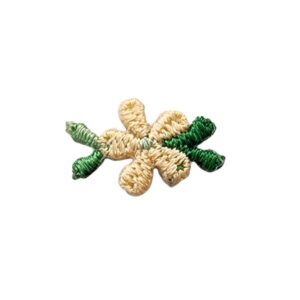 Daisy / Leaves - 18 x 12mm - Yellow