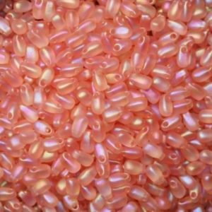 Mini Drop - 3 x 5.5mm - Apricot Matte AB - Price Per Gram