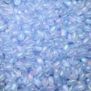 Mini Drop - 3 x 5.5mm - Blue Matte AB - Price Per Gram