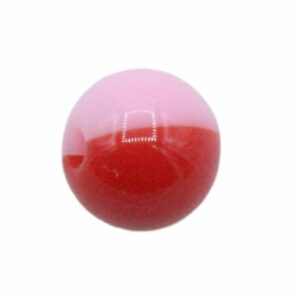Round Bead – 12mm – 2 Colour – Red / Pink