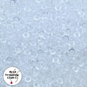 Bicone Bead – Flat – 6mm – Clear - 100 Pieces