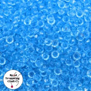 Bicone Bead – Flat – 6mm – Light Sapphire - 100 Pieces