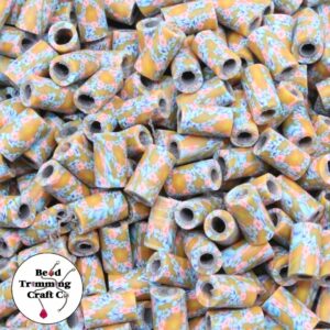 Polymer Clay Floral Tube - 10 x 5mm