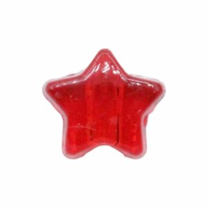 Star Pony Bead - 13mm - Transparent Red