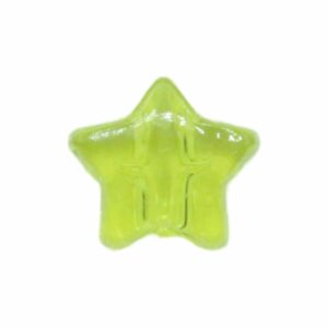 Star Pony Bead - 13mm - Transparent Yellow