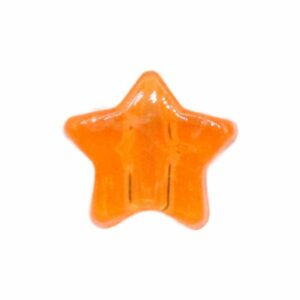 Star Pony Bead - 13mm - Transparent Orange