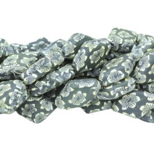 Polymer Clay Diamond Shape - 26mm - 40cm Strand - F