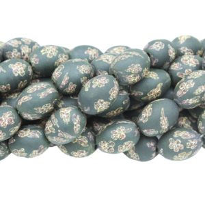 Polymer Clay Oval - 18 x 14mm - 39cm Strand - A