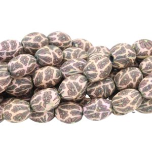 Polymer Clay Oval - 18 x 14mm - 39cm Strand - B