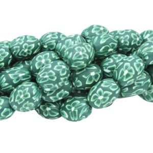 Polymer Clay Oval - 18 x 12mm - 39cm Strand