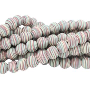 Polymer Clay Beehive Shape - 12mm - 30cm Strand - Multi B