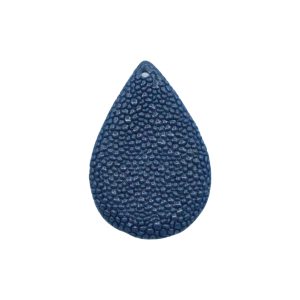 45 x 30mm Reconstituted Shell Drop - Navy