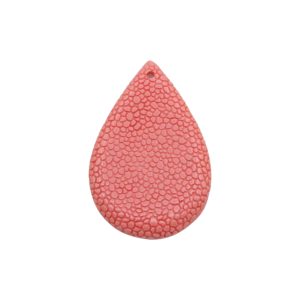 45 x 30mm Reconstituted Shell Drop - Apricot