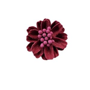 Flower / Stamen - 25mm - Burgundy