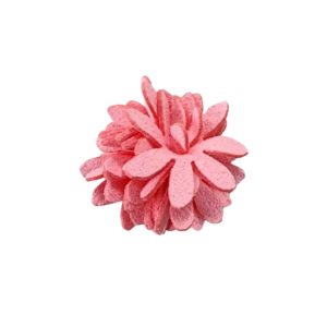 Faux Suede Flower - 25mm - Pink