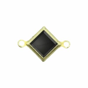 Swarovski Channel – Diamond – 8mm – 2 Loop – Raw / Jet