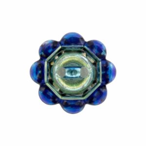 Swarovski 3721 - Flower Button - 12mm - Bermuda Blue